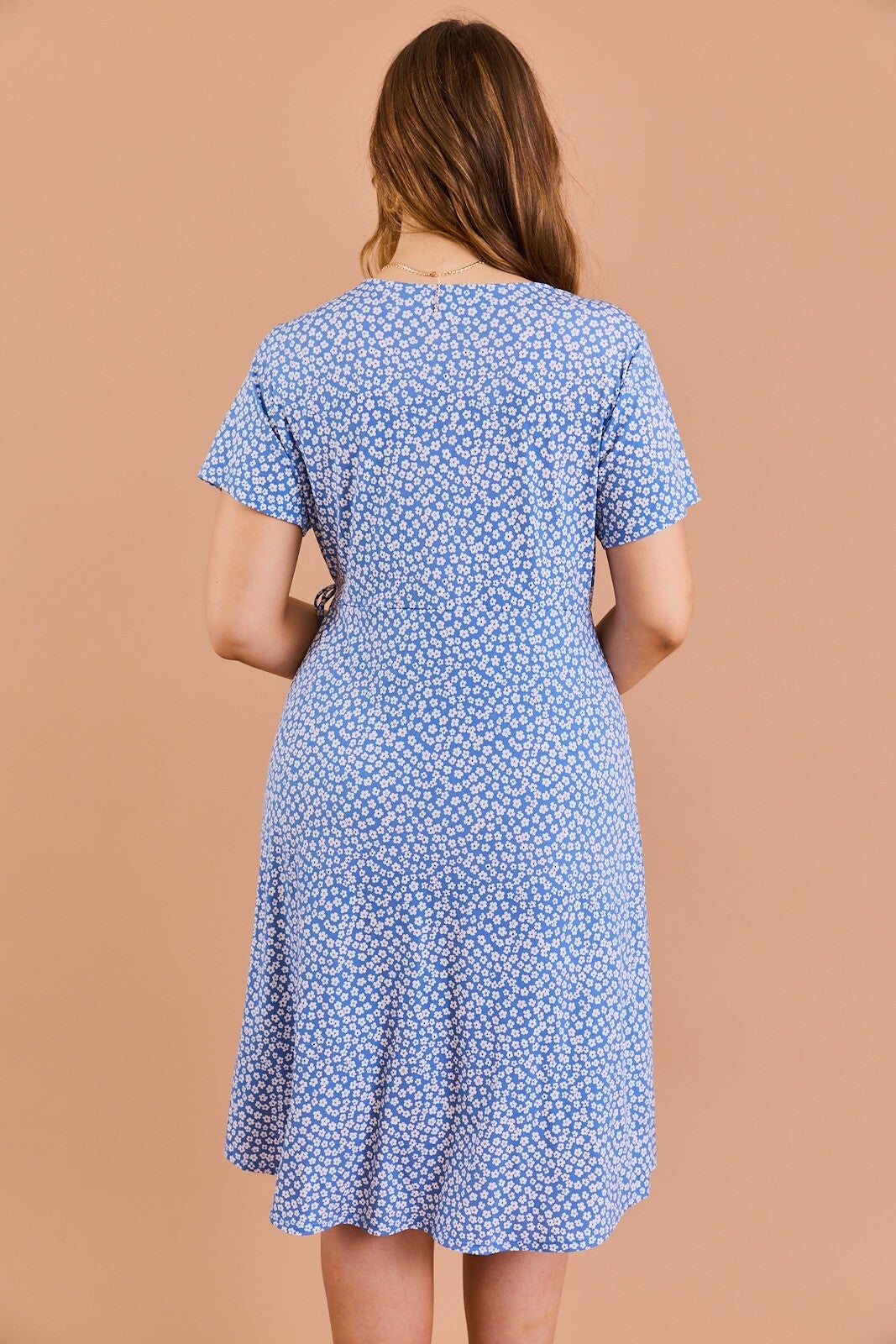 Light blue fashion daisy dress